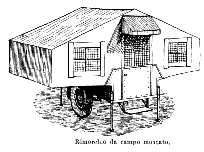 Rimorchio per autocampeggio montato