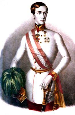 L'Imperatore austriaco Francesco Giuseppe.